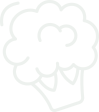 Icono decorativo de brocoli